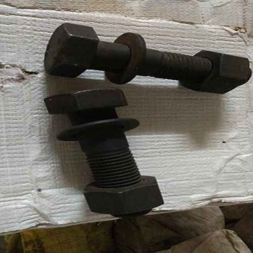 Hexagonal Stainless Steel Nut Bolt - 6mm to 20mm Sizes, Black Galvanized Finish | Heavy Duty for Industrial Applications, High Torque Capability
