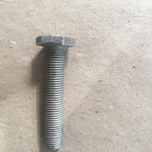 Heavy Duty Zinc-Plated Steel Hexagonal Nut Bolt - 22mm Diameter, 1-3 Meter Length, Silver Color | Galvanized Surface Treatment, SS Grade Design, Ideal for Industrial Applications