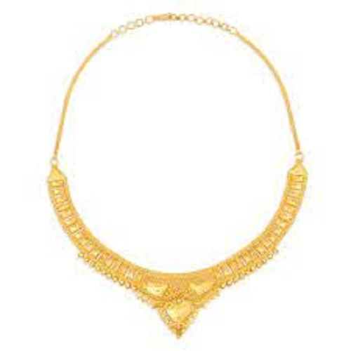 Women Party Wear Skin Friendly And Elegant Look Gold Necklace Set 