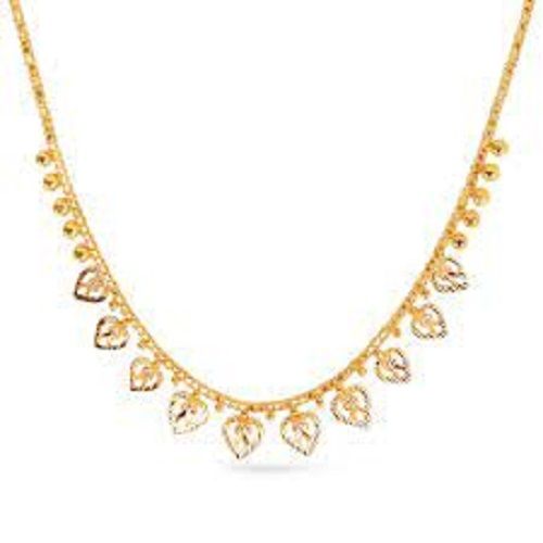 Golden Women Skin Friendly Beautiful And Stylish Party Wear Gold Plated Neckless Set