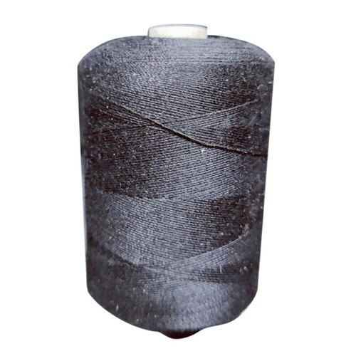 Woven Strong And Shiny Plain Black Polyester Thread