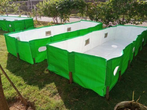 Green And White Hdpe Vermi Bed With 8 Net Windows, For Earthworm Production