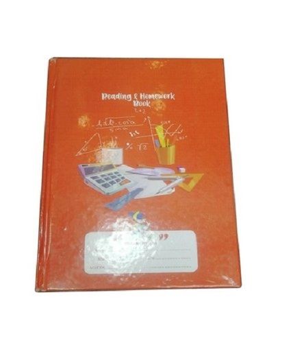 Paper Hard Binding And Hard Cover Light Weight Bright Pages A4 Orange School Notebook