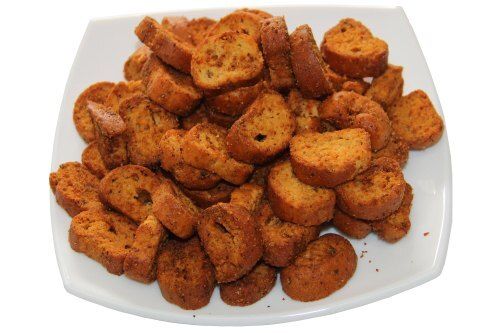 Healthy Tasty Delectable Flavorful Crispy Little Masala Wheat Rusk Toast