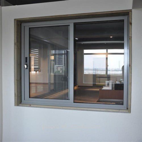 Plastic High Quality Swinging Silent Smooth Stylish Grey Automatic Sliding Door 