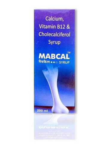 Mabcal Calcium, Vitamin B12 And Cholecalciferol Syrup, 200 Ml Dosage Form: Liquid