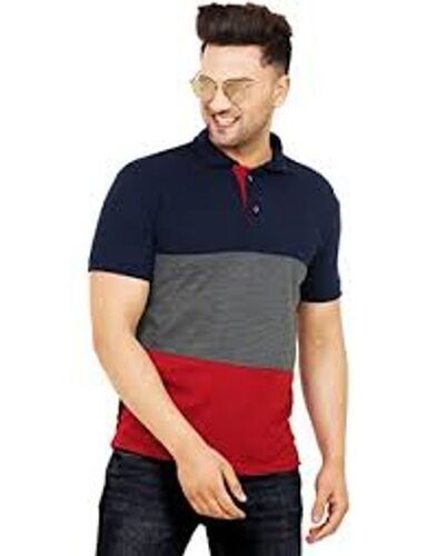  Comfortable Easy Neckline Polo Pattern Half Sleeve Trendy T Shirts For Men Age Group: +16