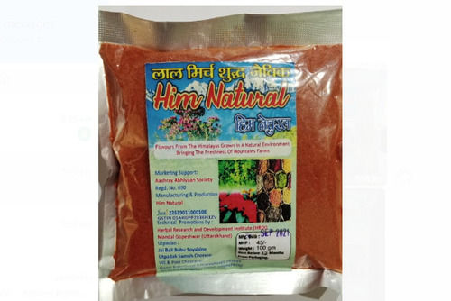 100 Percent Fresh Quality And Organic Red Chilli Powder Used In Households Grade: Food Grade