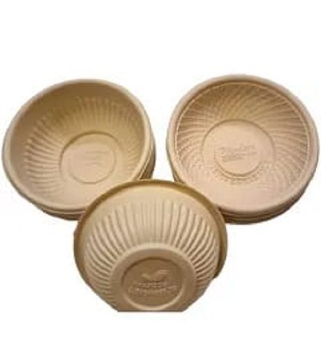 100 Percent Ecofriendly And Smooth Finish Brown Round Plastic Disposable Bowl