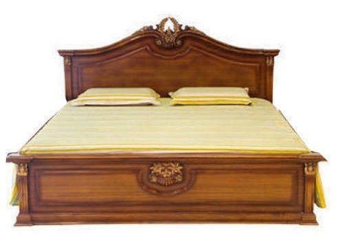 Machine Made Borer And Termite Proof Long Lasting Designer Wooden Bed With Storage Box 