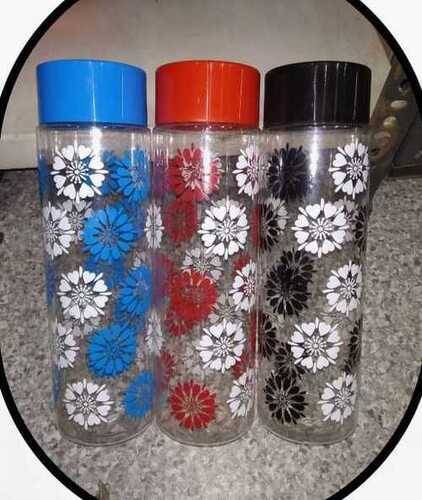 Capacity 750 Ml Floral Printed Length 12 Inch Abs Plastic Water Bottles  Capacity: 1 Ton/Day