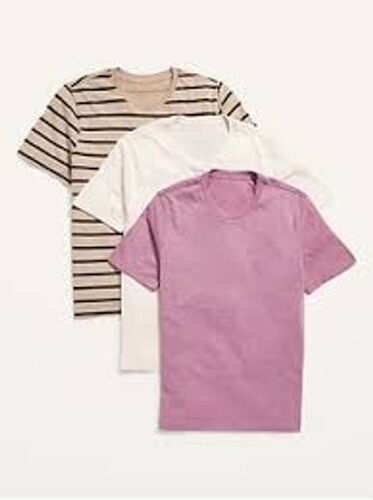 Comfortable Round Neck Short Sleeve Regular Fit Plain Fashion Mens Casual Tshirt Age Group: +16