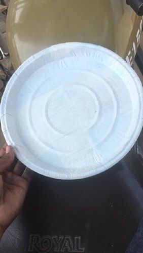 Eco Friendly Disposable Light Weight And Biodegradable Circular White Paper Plates