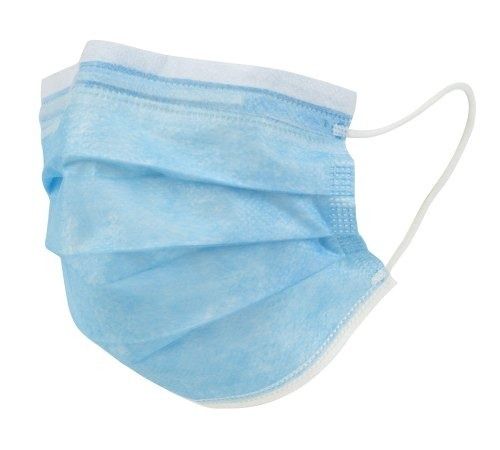 Non Woven Disposable 3 Layer With Ear Loop Blue Face Mask 