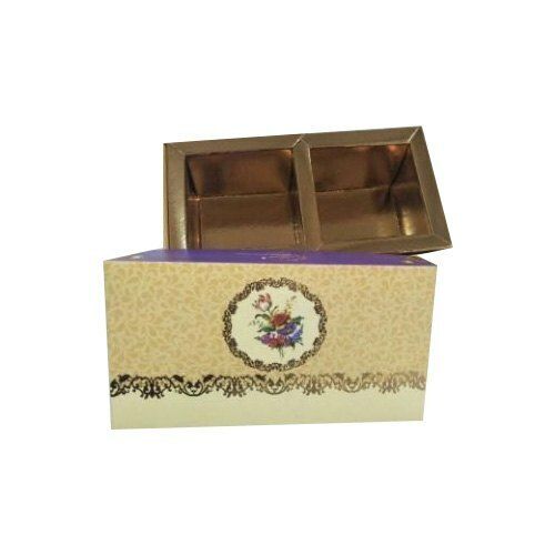 Rectangular Printed Craft Paper Golden Sweet Packaging Box