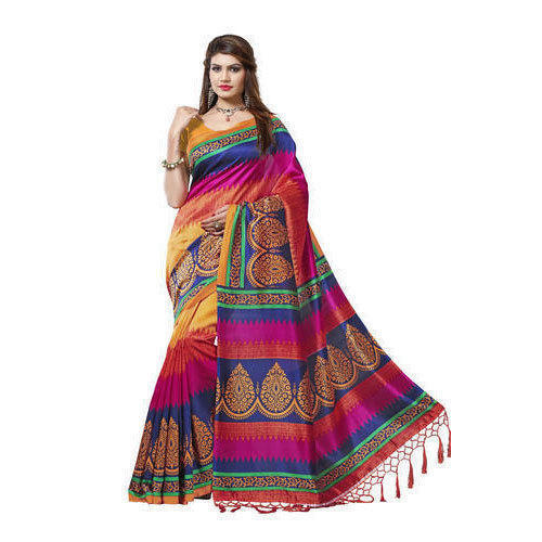Women 100 Percent Comfortable And Breathable Light Weight Beautiful Saree For Party Wear 