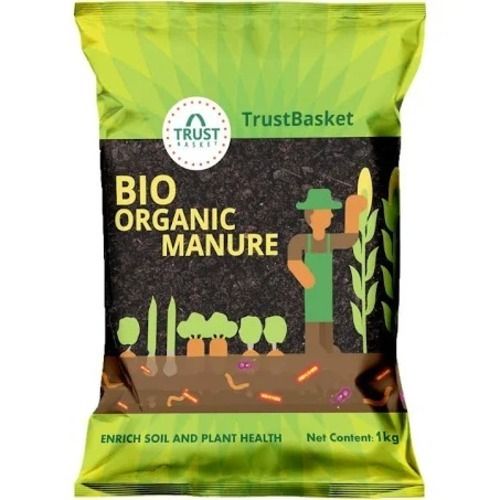 मिट्टी और पौधों के स्वास्थ्य के लिए 1 किलोग्राम बायो ऑर्गेनिक खाद ट्रस्टबास्केट 
