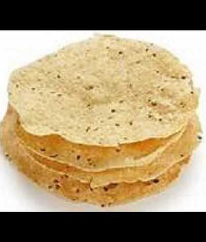 Crispy Jeera Papad - Round Machine-Made Snack | 100% Vegetarian, Salty Flavor Ideal for Adults, Children & Older Adults, Best Within 4 Months