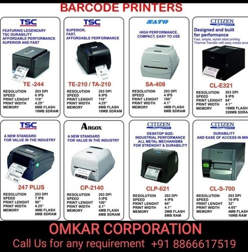 Automatic Branded High Speed Barcode Printer For Commercial Uses