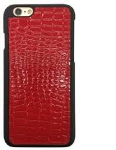 Comfortable And Easy To Handle Lite Weight Red Plain Leather Mobile Back Covers - Genuine Leather, 1 Year Warranty , Secure Pocket Design For Front & Back Camera