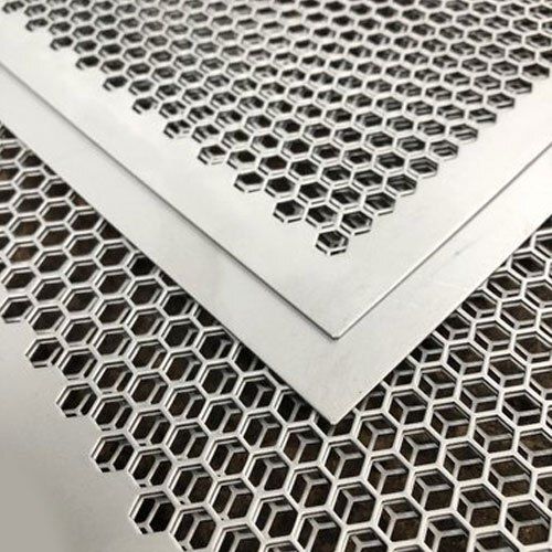 Corrosion Resistant Weather Friendly Rectangular Perforated Stainless Steel Sheet