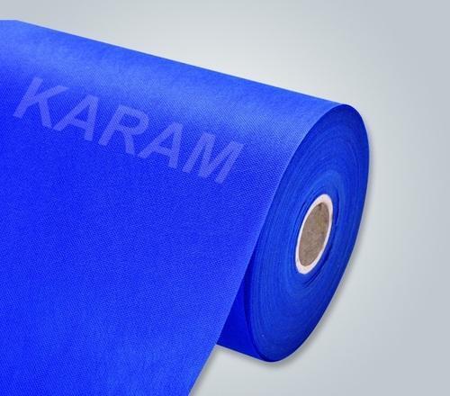 Smooth Softly Plain Blue Colored Environment Friendly Easy To Use Bond Non Woven Fabric