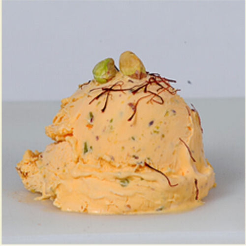 Rich Soft Creamy Nutty Fresh Flavored Delightful Kesar Pista Ice Cream, 1000 Ml Pack