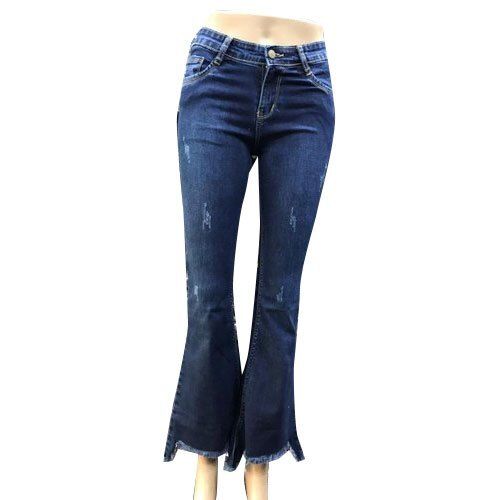 Denim Regular Fit Ladies Boot Cut Designer Jeans Age Group: 7-8 Years