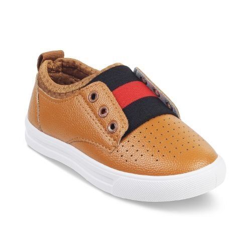 Brown Casual Wear Simple Elegant Soft And Comfortable To Use Leather Shoes For Kids 