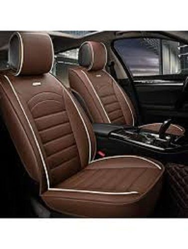 Brown Leather Custom Fit Car Seat Covers Used With Maruti Ritz Complete Set