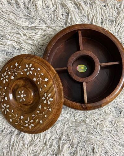 Brown Rectangular And Square Hand Made Spice Box For Kitchen