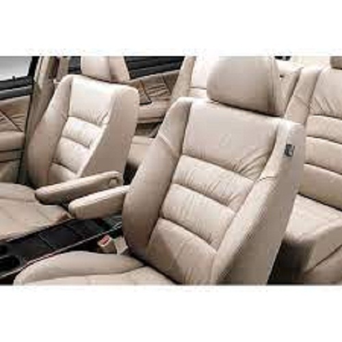 Pu Leather Skin Friendliness Elegant Look Tear Resistance Washable Cream Car Seat Covers