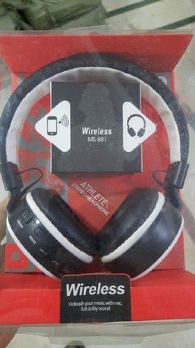 Black 100 % Good Sound Quality Lightweight Wireless Headphones