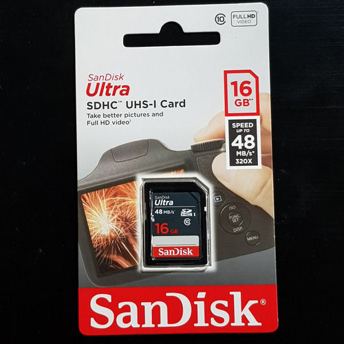 High Resolution Scratch Resistance Plastic Sandisk Memory Card  Ram: 16Gb Gigabyte (Gb)