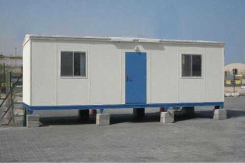 Mild Steel Portable Cabin - Color: White