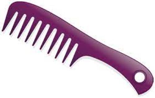 Perfectly Hair Styles And Smooth Feels Scalp Static Plastic Purple Hair Comb