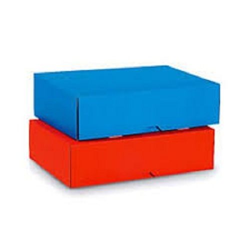 Blue Red Sturdy Recyclable Durable Environment Friendly Corrugated Multicolor Paper Box 