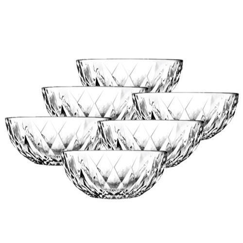 Pp Transparent Designer Glass Bowl For Serving Food And Snacks