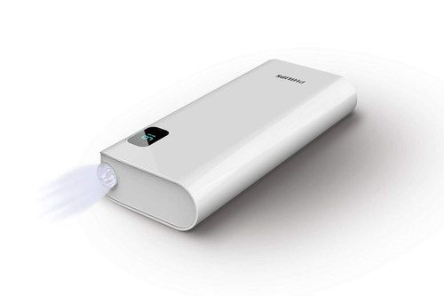 Travel Friendly Portable Rectangular Mobile Power Bank With 20000 Mah Battery Body Material: Plastic