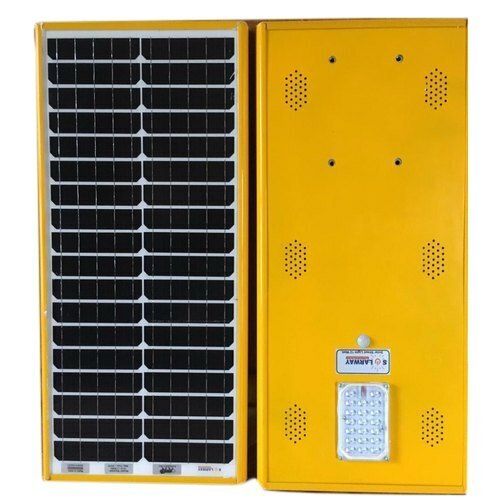 9 Watt Galvanized Pole Mounted Mild Steel Yellow Solar Street Lights Max Voltage: 12 Volt (V)