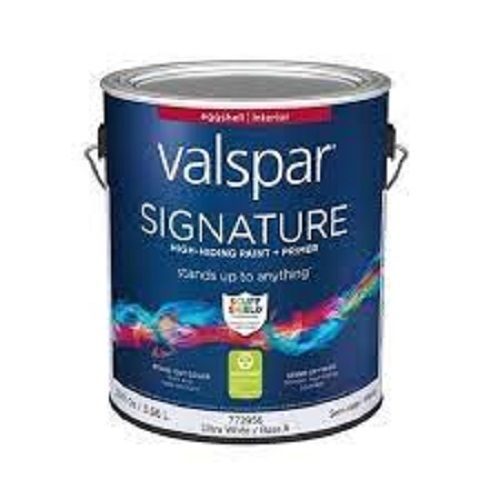 High Glossy Finish And Long Durable With Weathers Resistant Valspar Signature Wall Paint Moisture (%): 0.2%