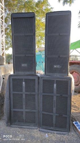 Less Power Consumption Sturdy Construction Black Dj Speakers For