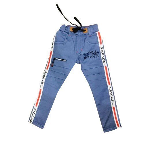 Party Wear Kids Designer Denim Jeans With 2 Pocket In Front Side