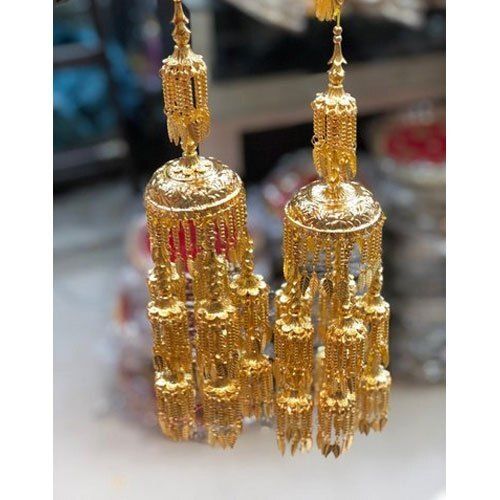 Round Shape Fancy Golden Brass Wedding Designer Bridal Kaleera  Gender: Women