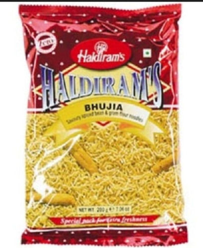 Spicy Fried Indian Snacks Any Time Eat Snack Haldirams Bhujia Namkeen 200 Gm Grade: Food Grade