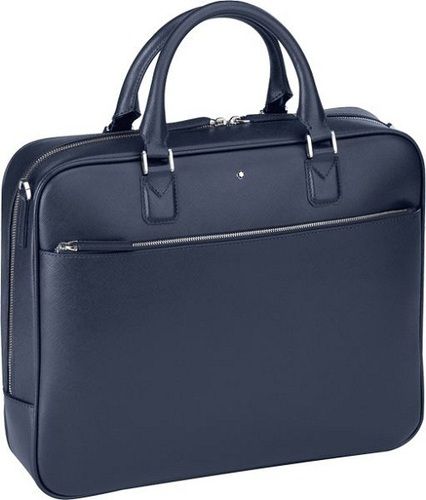BROMEN Women Briefcase 15.6 inch Laptop Tote Bag Vintage Leather Handbags  Shoulder Work Purses, Color - oil wax blue