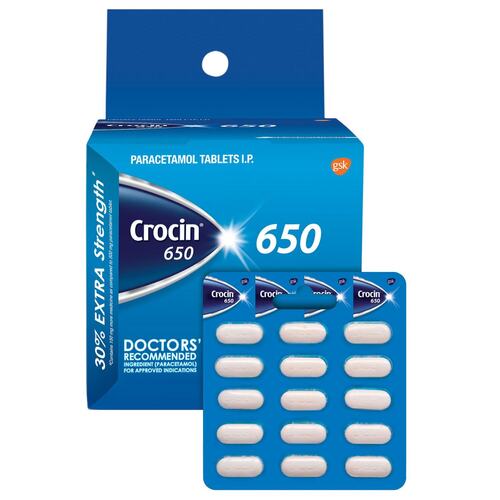 650 Mg Crocin Tablet For Headache, Migraine And Musculoskeletal Pain Medicine Raw Materials