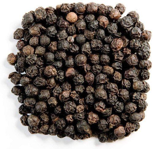 A Grade Round Shaped Whole Dried Spicy Raw Black Pepper, Packets Of 1 Kg