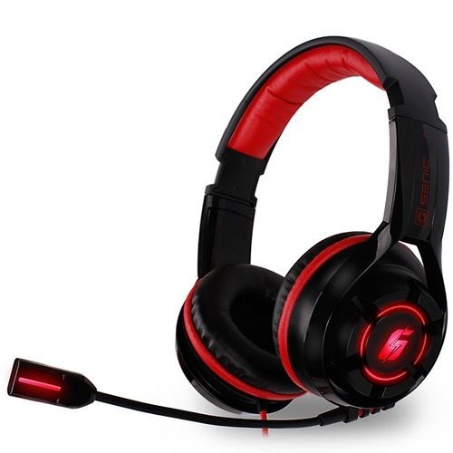 High Performance Good Sound Wireless Black And Red Computer Headphone  Size: Small