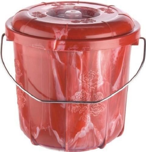 Long Durable Strong And Light Weight Plastic Sgt Double Color Bucket With Handle